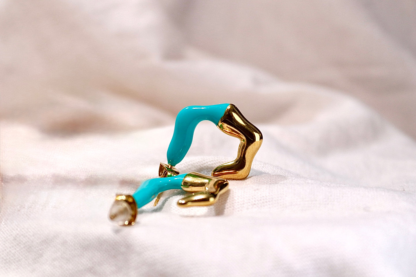 Orecchini Abstract Bicolor