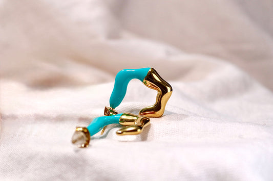 Orecchini Abstract Bicolor