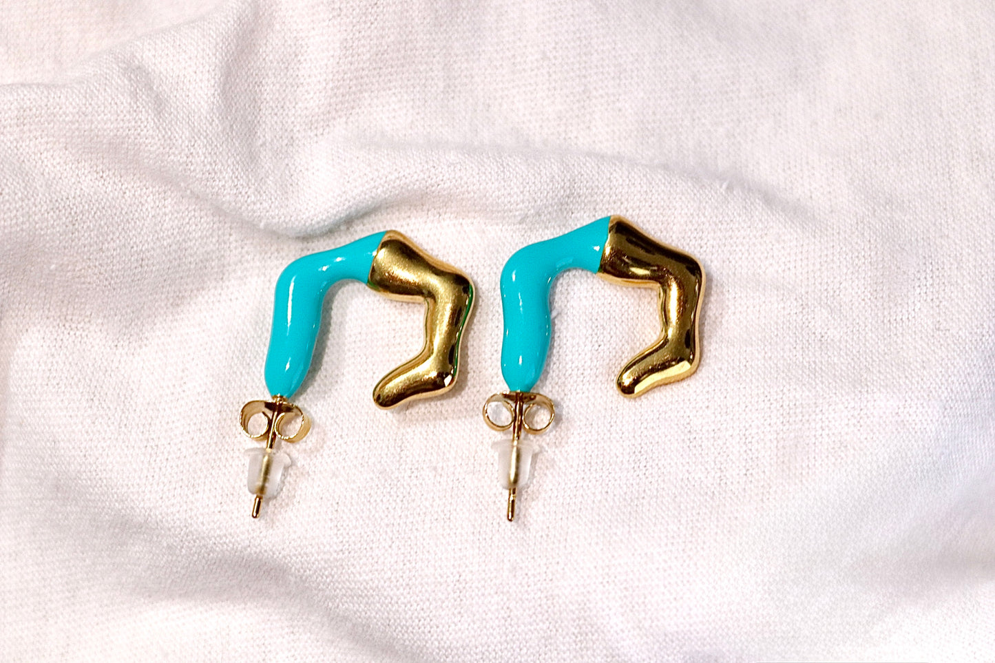 Orecchini Abstract Bicolor